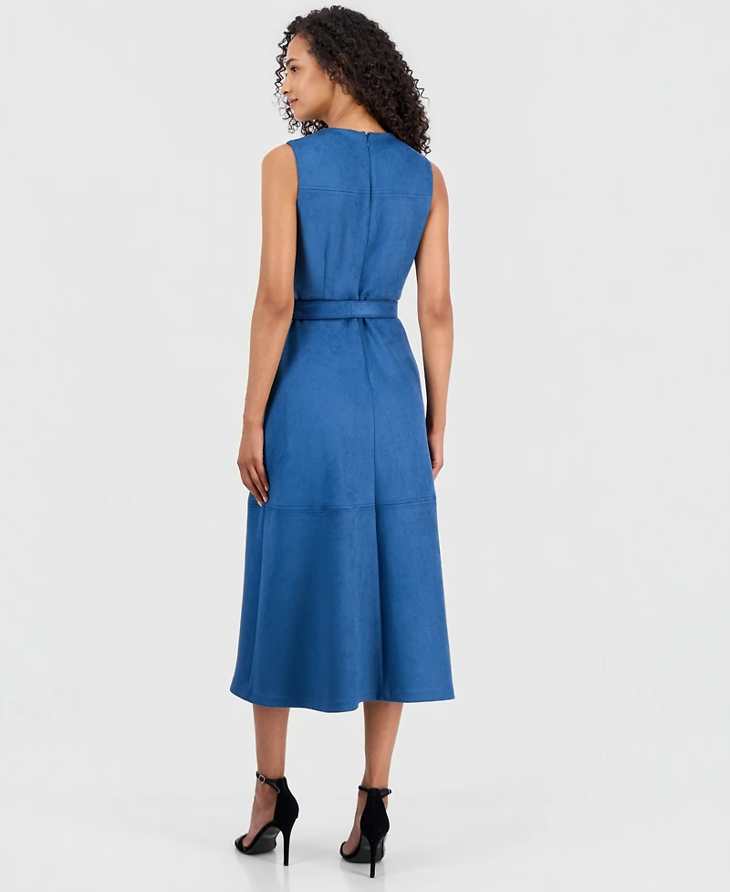 Anne Klein Women's Sleeveless A-Line Midi Dress