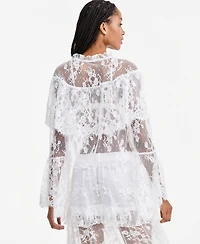 And Now This Women's Lace Bell-Sleeve Cape Blouse, Macy's Exclusive