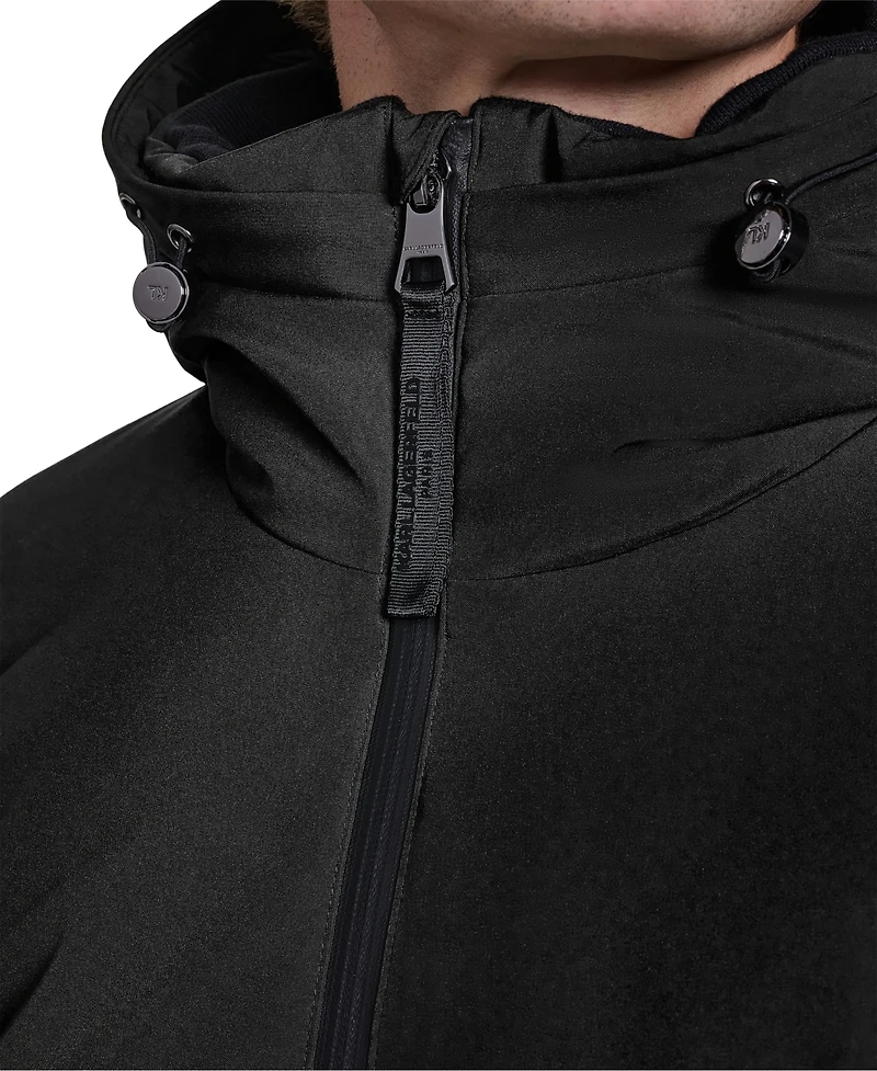 Karl Lagerfeld Paris Men's FlexTech Hooded Parka Jacket