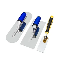 Xdovet Concrete Trowel Set Finishing Pool Margin Drywall Plastering Masonry Kit