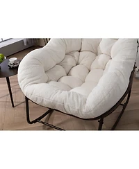 Streamdale Furniture Streamdale Outdoor Rattan Rocking Chair with Padded Cushion for Patio and Garden