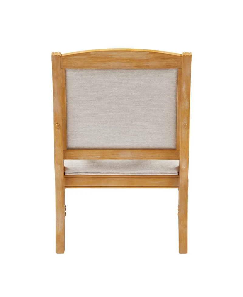Streamdale Furniture Vintage Upholstered Accent Chair with Solid Wood Frame and Spindle Legs