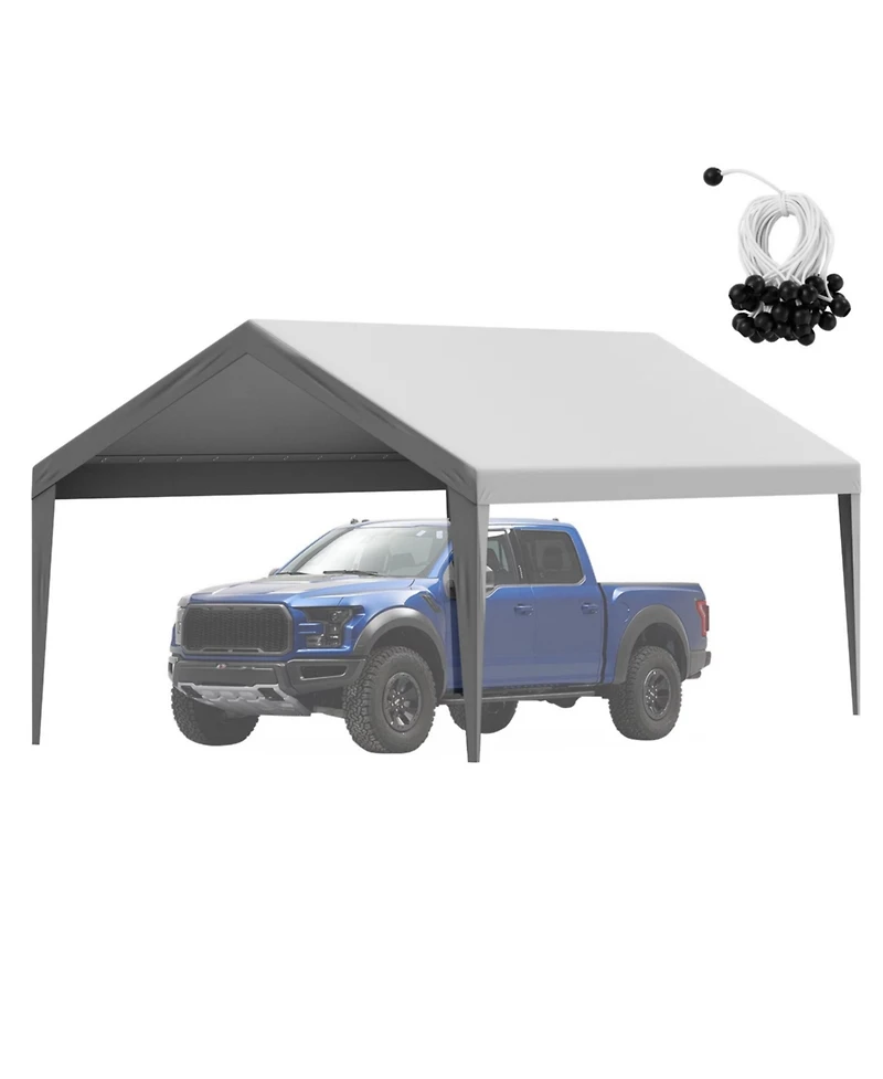 Yiortwo Replacement Carport Canopy Cover, Heavy Duty Waterproof Uv Top Tarp
