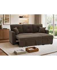 Streamdale Furniture Reversible Sectional Sleeper Sofa with Storage