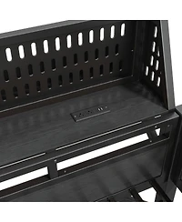 Streamdale Furniture Full Loft Bed with Storage, Pegboard, Usb Ports, and Led Lights
