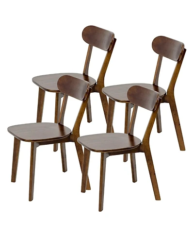 Streamdale Furniture Mid-Century Modern Solid Wood Dining Chairs