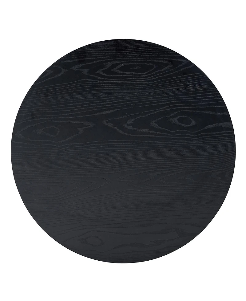 Streamdale Furniture 27.5-inch Round Mdf Coffee Table with Industrial Metal Frame