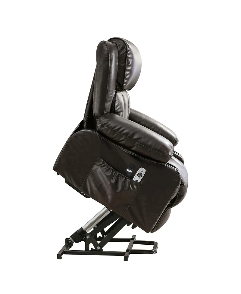 Streamdale Furniture Power Electric Massage Lift Recliner with Heat, Vibration and Usb