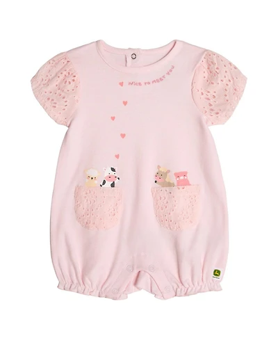 John Deere Baby Girls' ( 0-3 to 12 M ) One Piece Bubble Romper