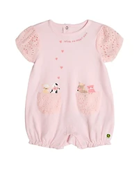 John Deere Baby Girls' ( 0-3 to 12 M ) One Piece Bubble Romper