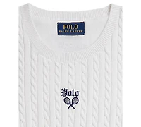 Polo Ralph Lauren Girls' 7-16 Us Open Sleeveless Sweater Dress