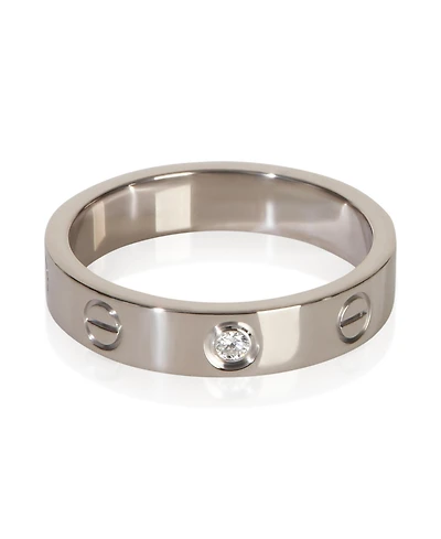 Pre-Owned Cartier White Gold Diamond Small Model Love Ring