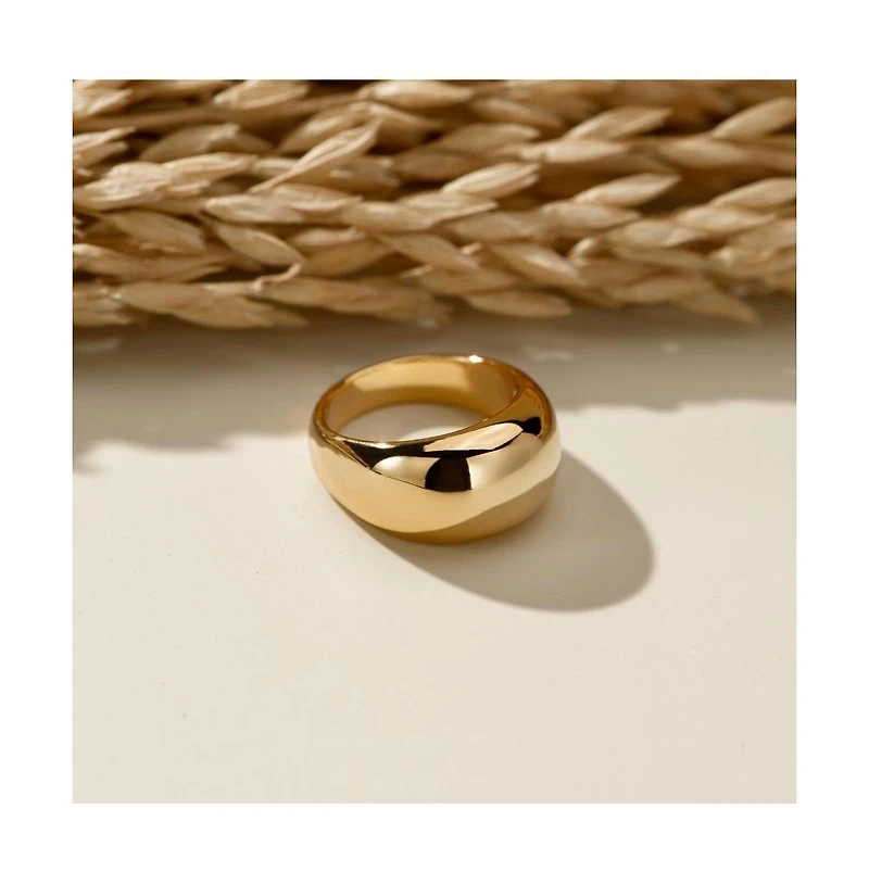 Mantra I Am Powerful Dome Ring