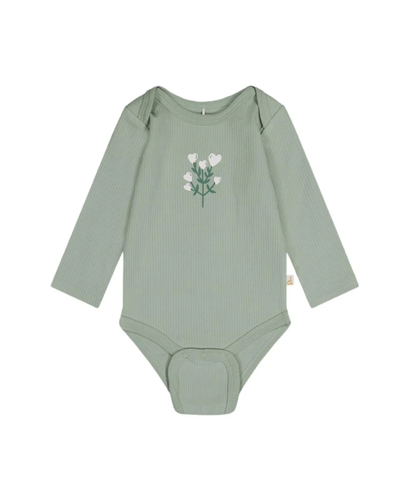 Deux par Baby Girl b ( 3M to 24M ) Cotton Onesie Greyish