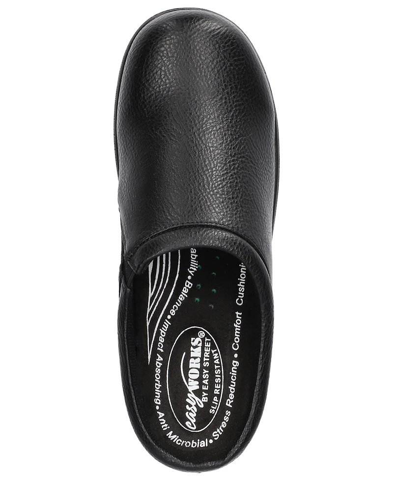 Easy Street Women's Beck Slip-Resistant Round Toe Clogs