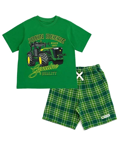 John Deere Boys' 5-12 2-Piece T-Shirt and Shorts Set