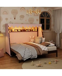 Streamdale Furniture Twin Xl House Bed with Twin Xl Trundle, Shelf