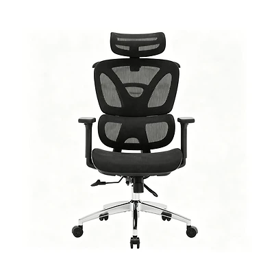 homfan Ergonomic Executive Office Chair, High Back Mesh Computer Chair with Adjustable Headrest and Lumbar Support for Home Office