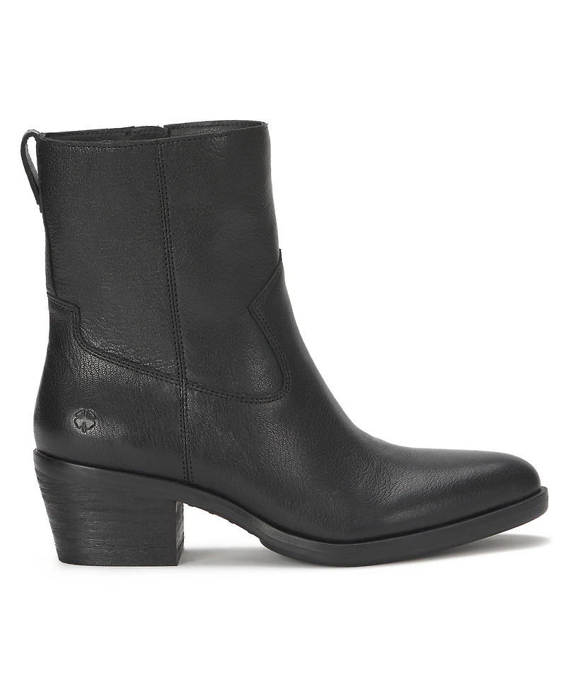 Lucky Brand Women's Leather Almond Toe Ankle Booties