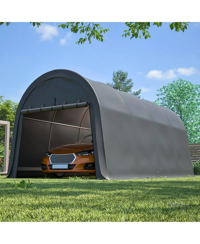 Clihome Anti-Snow 10x20 Feet Carport, Commercial Grade Heavy Duty Portable Garage Canopy