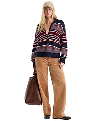 Good American Women's High-Rise Relaxed Wide-Leg Jeans