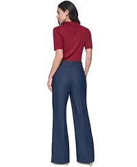 Tommy Hilfiger Women's Short-Sleeve Polo Sweater