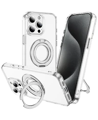 Alpha Digital iPhone 15 Series Case: Magnetic Ring Stand, Shockproof