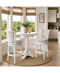 Maven Lane 31" Pullman Bar Stool Finish with Faux Leather