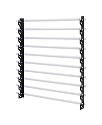 Yescom Wall Mount Vinyl Roll Holder Storage Rack 10 Rolls Metal Craft Organizer for Transfer Paper (2 Brackets, Rods Not Included)