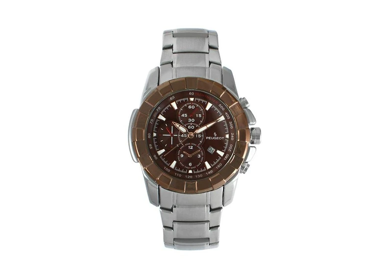 Peugeot Men's Decorative Chrono Sub-Dials Sports Watch with Calendar Window