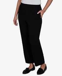 Alfred Dunner Women's Travel Advisory Crinkle Texture Ankle Pant