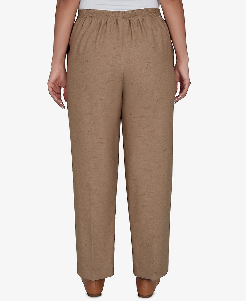 Alfred Dunner Women's Union Square Neutral Woven Pants