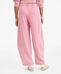 And Now This Petite French Terry Barrel-Leg Pants, Macy's Exclusive