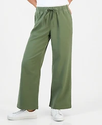 Style & Co Women's Petite Dobby Pull-On Wide-Leg Pants, Macy's Exclusive
