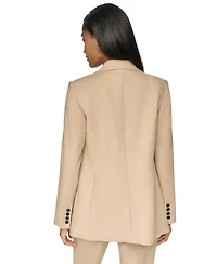 Dkny Women's Long-Sleeve Notch Collar Button-Front Blazer