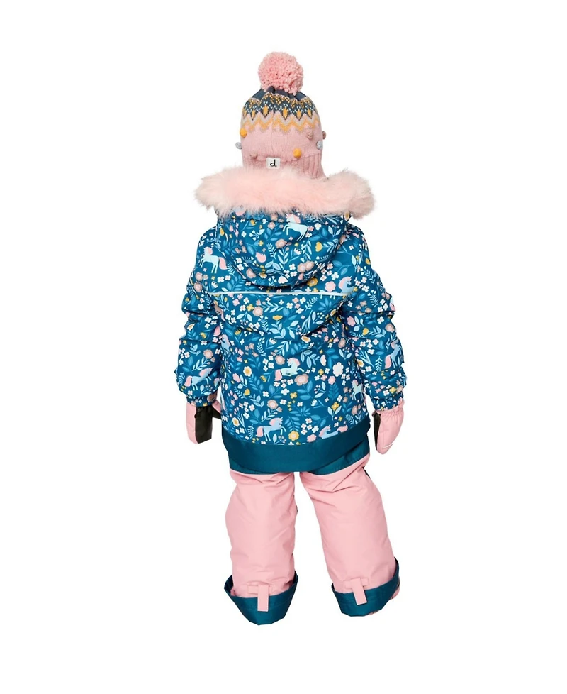 Deux par Little and Big Girl (6-8) Two Piece Discover Snowsuit Print
