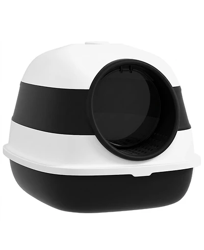 Ruie Dome Covered Cat Litter Box with Lid Grate and Air Freshener