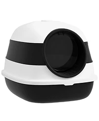 Ruie Dome Covered Cat Litter Box with Lid Grate and Air Freshener