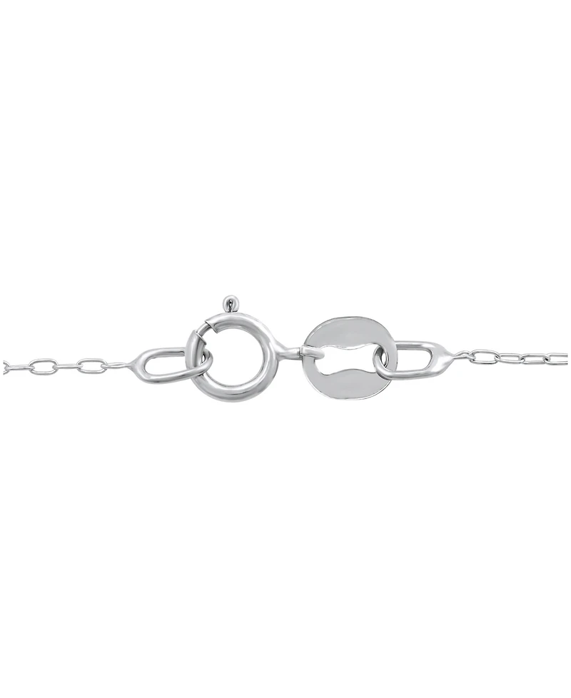 Diamond Cross Pendant Necklace (1/10 ct. t.w.) In Sterling Silver