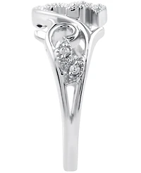Diamond Vine Ring Sterling Silver (1/10 ct. t.w.)