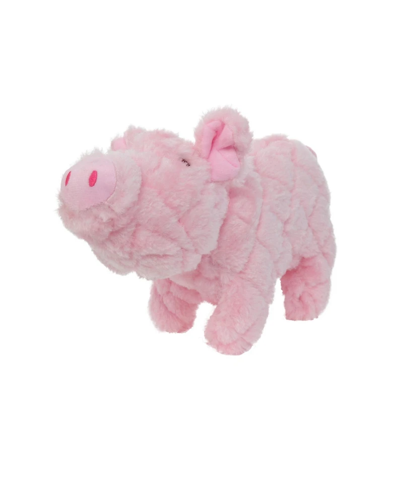 Mighty Farm Piglet, Durable Plush Squeaky Dog Toy