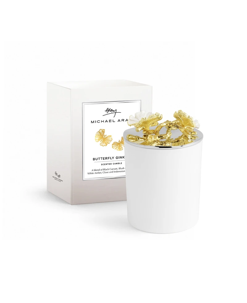 Michael Aram Butterfly Ginkgo Single Wick 13.5 oz. Scented Candle