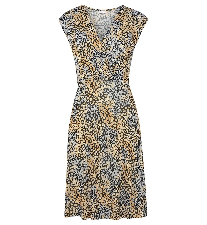 Lascana Women's Print Wrap Look Dress