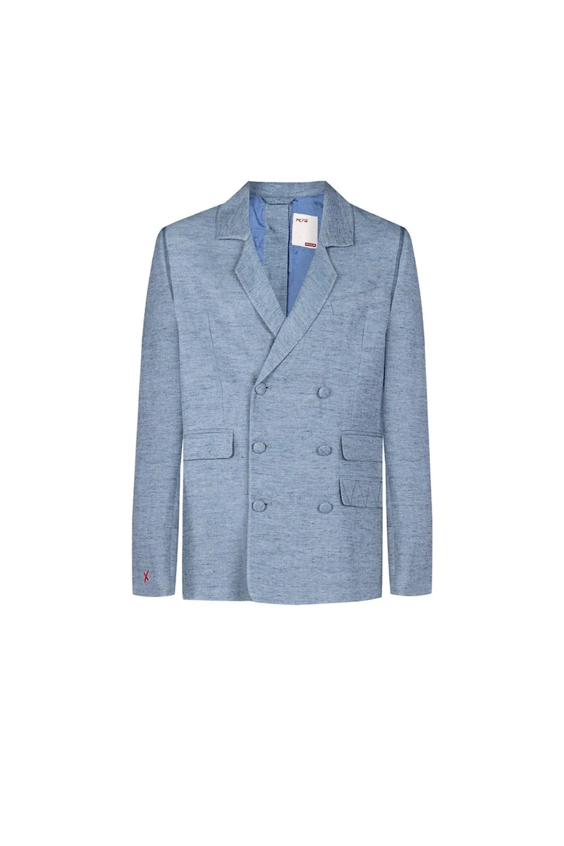 Pcfg Men's Free Heaven Linen Oversized Blazer