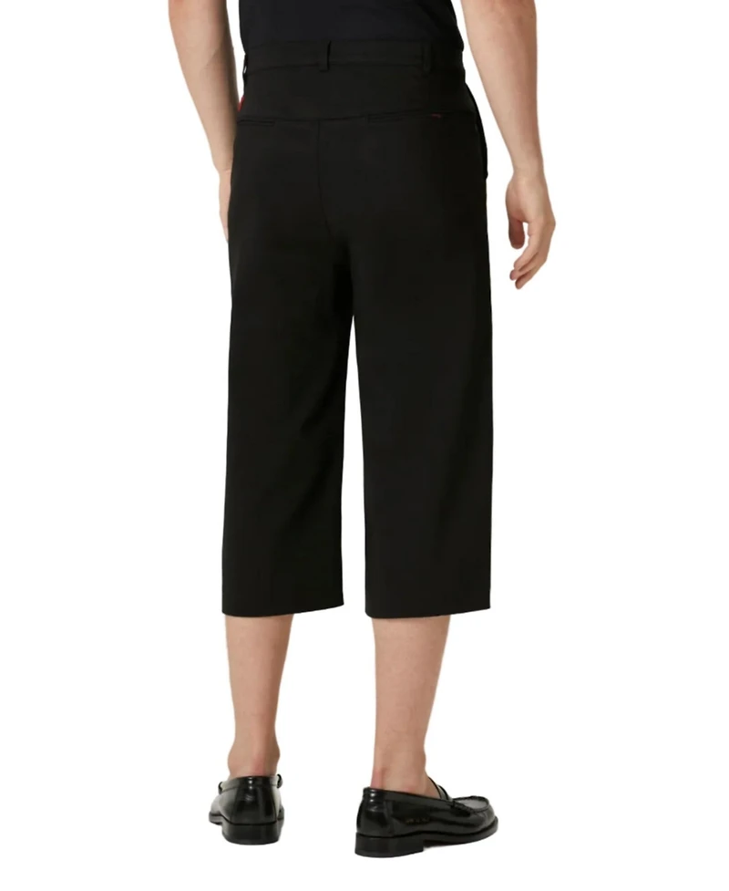 Pcfg Men's Unisex Pleated Cotton-Blend Woven Shorts