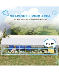 Ruie Outdoor Dog Kennel Dog Run for Large Dogs with Waterproof Roof