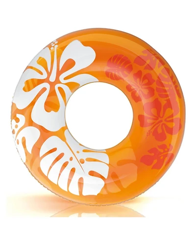 Intex Colorful Transparent Inflatable Swimming Pool Single Ring Float