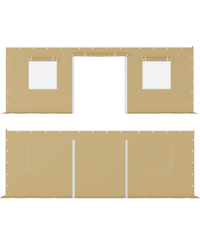 gaomon Heavy Duty Carport Sidewalls - 220G Pe Fabric