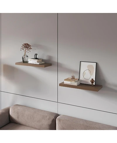 Fm Furniture Set of 2 Iva Floating Shelf in Melamine