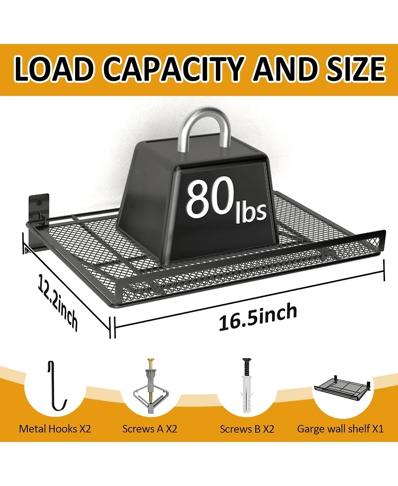 Xdovet Wall mounted shelf storage rack